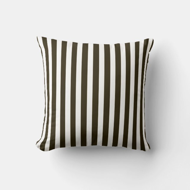 Coussin Bandes automnales au chocolat (Recto)