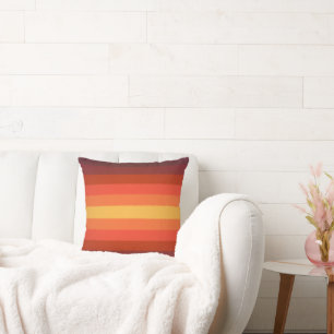 Coussin Bandes colorées