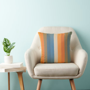 Coussin Bandes colorées