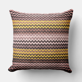 Coussin Bandes colorées Chevron #3