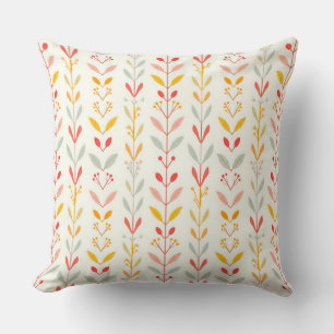 Coussin Bandes d'automne coupées