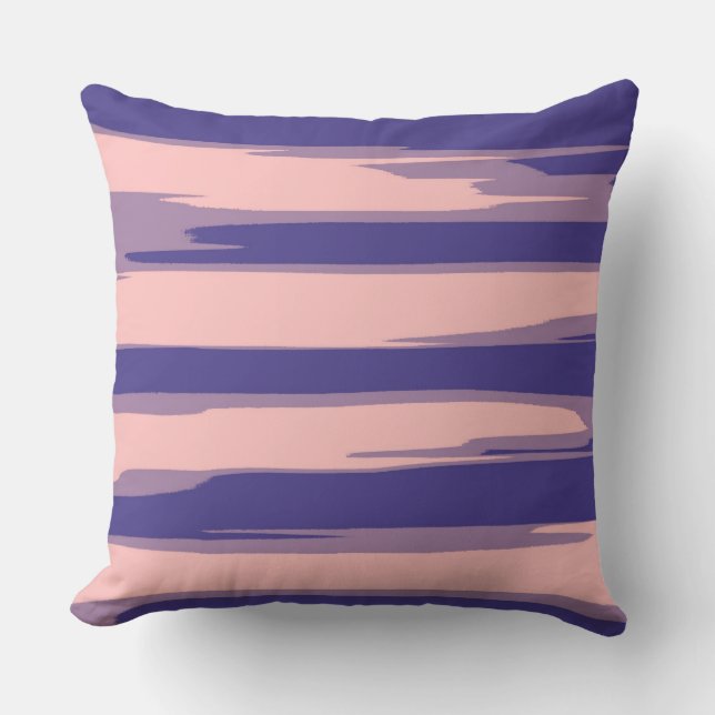 Coussin Bandes de couleurs rétro #47 (Recto)