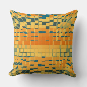 Coussin Bandes de couleurs rétrogrades #8