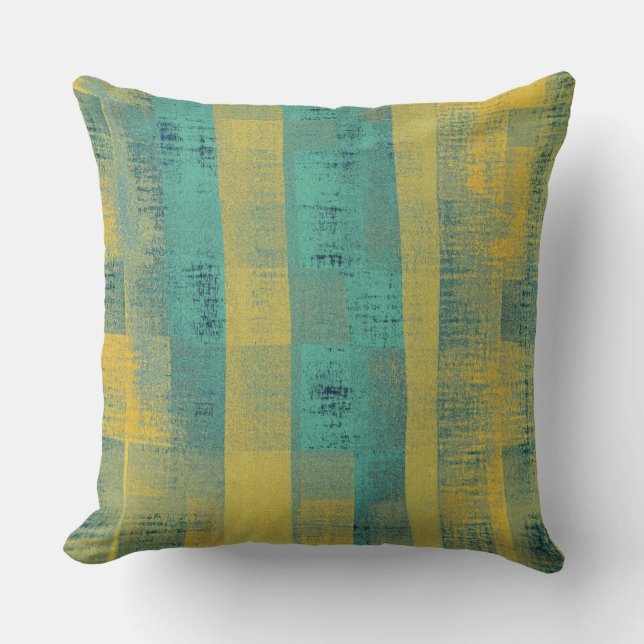 Coussin Bandes de couleurs vintages #5 (Recto)