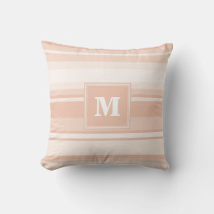 Coussin Bandes de pêche monogramme