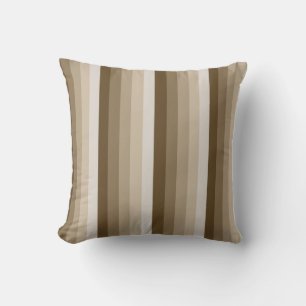 Coussin Bandes d'ombre Brown