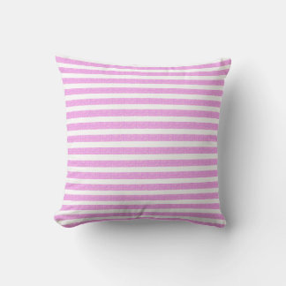 Coussin Bandes géométriques violettes claires