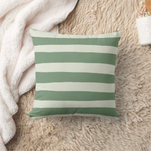 Coussin Bandes inégales - Vert