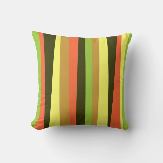 Coussin Bandes irrégulières (verticales) (Recto)