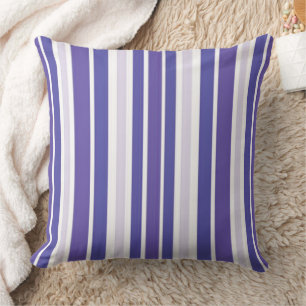 Coussin Bandes Lilac Violet