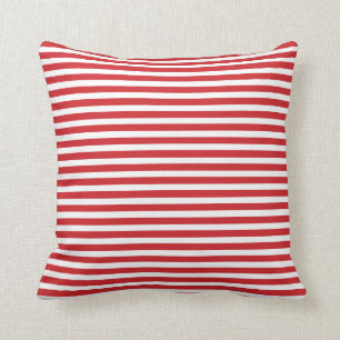 Coussin Bandes marines rouges et blanches
