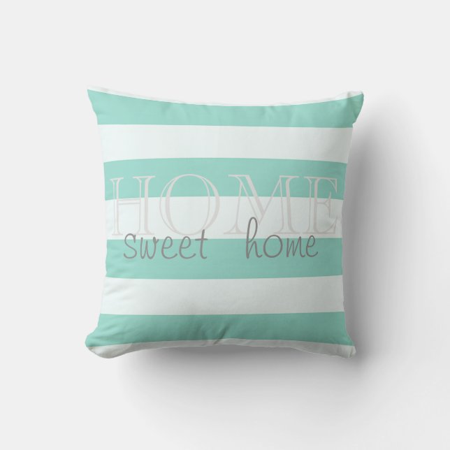 Coussin Bandes modernes adorables, Accueil Sweet Home (Recto)