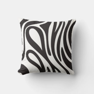 Coussin Bandes noires