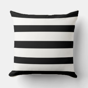 Coussin Bandes noires et blanches