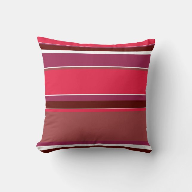 Coussin Bandes rouges (Recto)