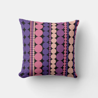 Coussin Bandes trimétriques géométriques décalées