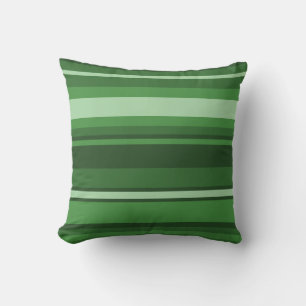 Coussin Bandes vertes