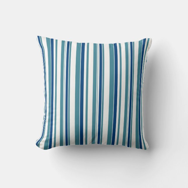 Coussin Bandes verticales Abstraites sans couture (Recto)