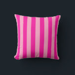 Coussin Bandes verticales rose chaud<br><div class="desc">Grilles verticales - rose et rose chaud.</div>