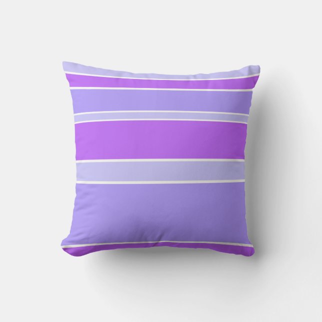 Coussin Bandes violettes (Recto)