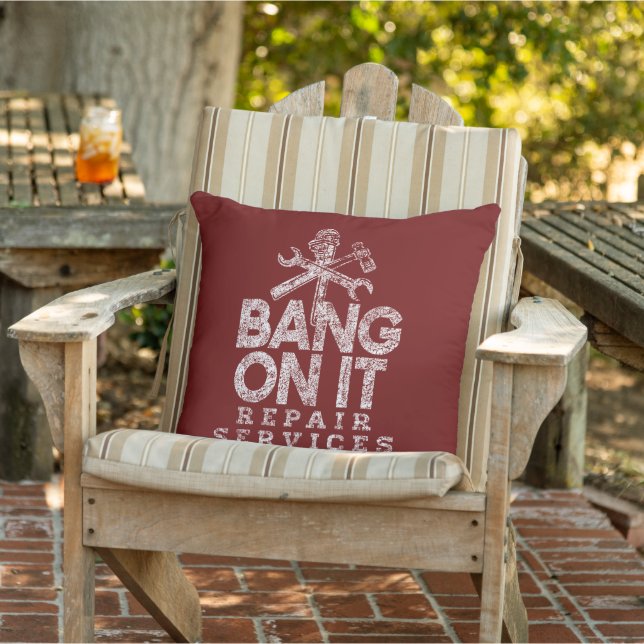 Coussin Bang On It Services De Réparation White Gfx Dark R (Chaise)