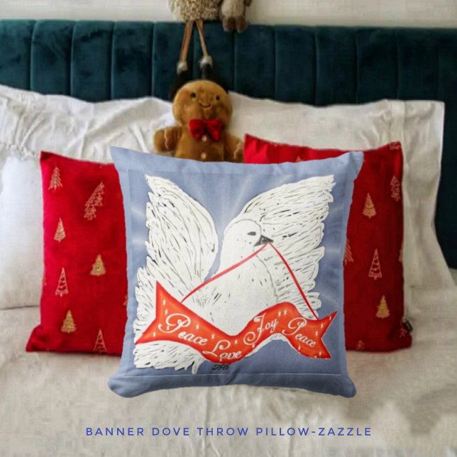 Coussin Banner Dove (Créateur téléchargé)