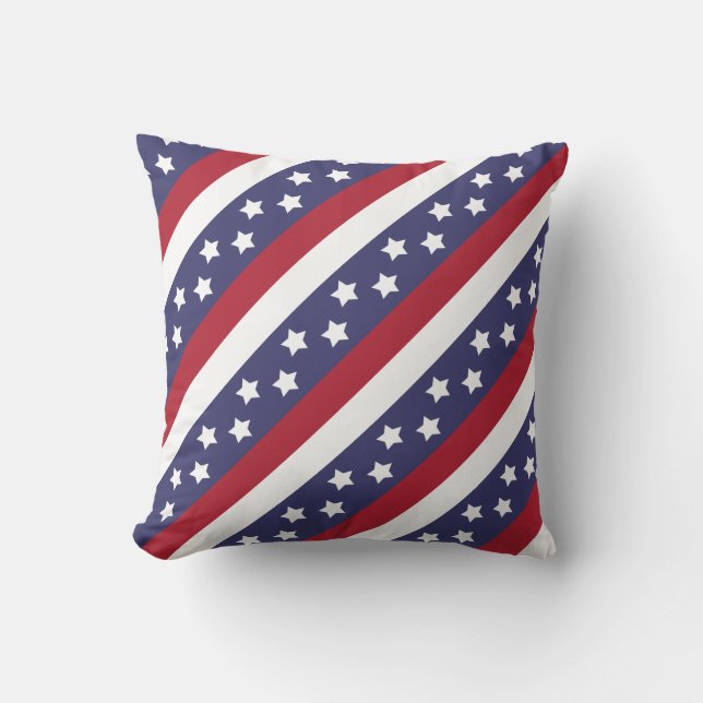 Coussin Bannière étoilée des Etats-Unis (Recto)