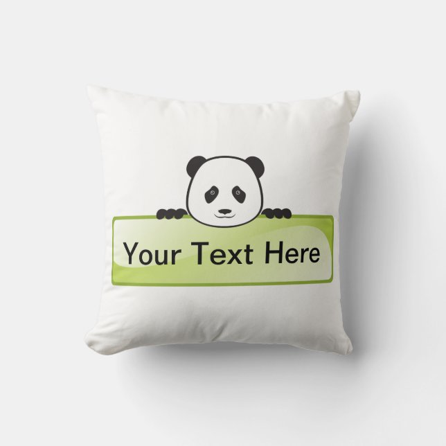 Coussin Bannière Panda (Recto)