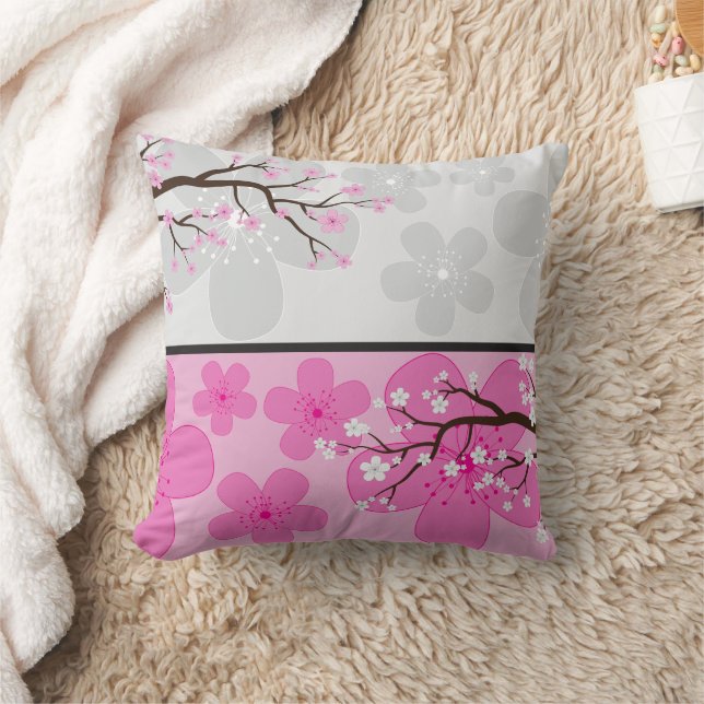 Coussin Bannières de fleurs de cerisier (Couverture)