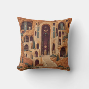 Coussin Bannières en croissant du palais de la falaise en
