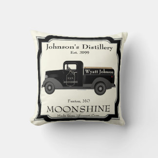 Coussin Bar à domicile amusant cruche de moonshine camion