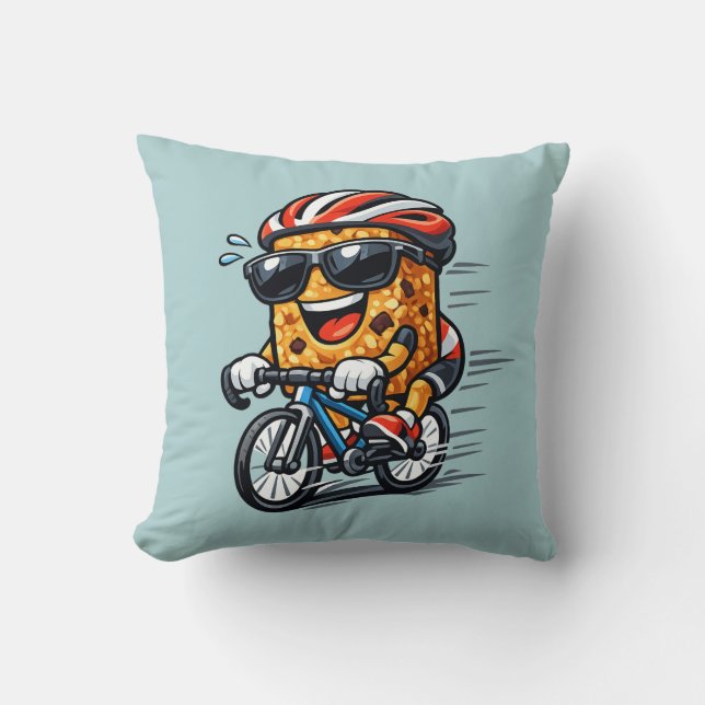 Coussin Bar à petit-déjeuner cycliste (Recto)
