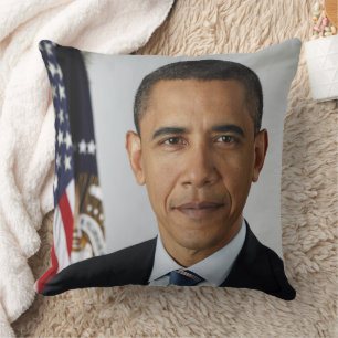 Coussin Barack Obama Président américain Portrait de la Ma