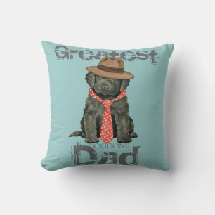 Coussin Barbet papa lance l'oreiller