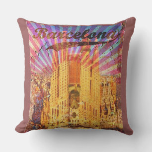 Coussin Barcelone vintage