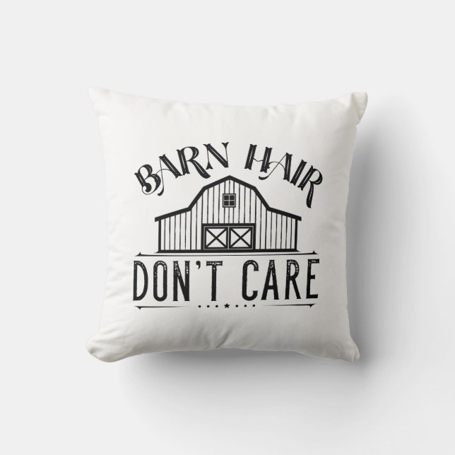 Coussin Barne Hair ne s'en fiche pas (Recto)