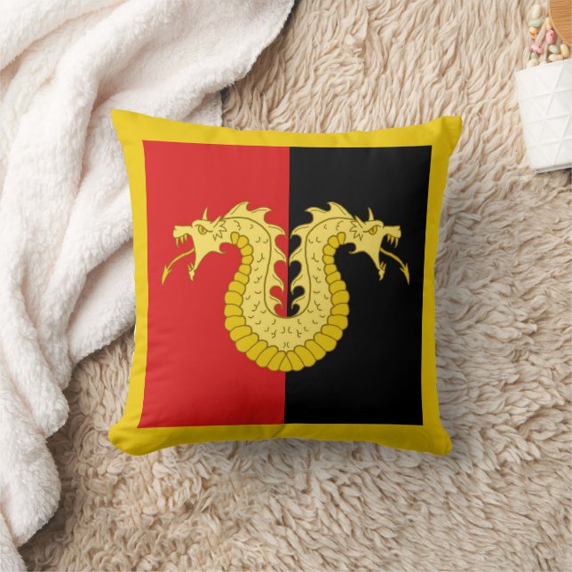 Coussin Barony of Dragon's Laire badge populace Throw Pill (Couverture)