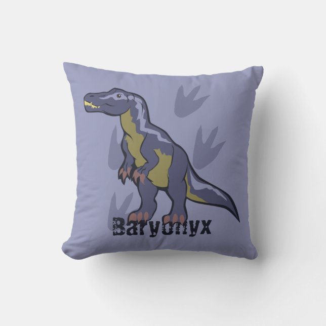 Coussin Baryonyx bleu (Recto)