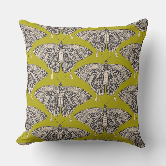 Coussin basalte de citron papillon (Recto)