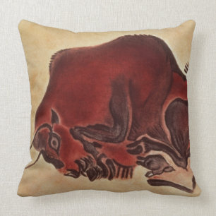 Coussin Basculez la peinture d'un bison, défunt