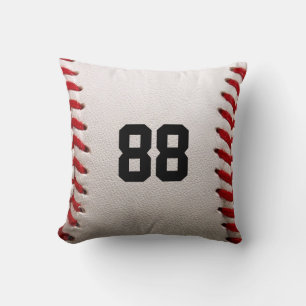 Coussin Baseball avec numéro personnalisable