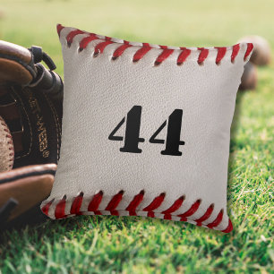 Coussin Baseball avec numéro personnalisable