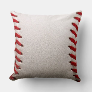 Coussin Baseball et Softball Classiques Couture Rouge