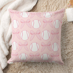 Coussin Baseball et vaches Pink Girly Nursery Jeu d'oreill