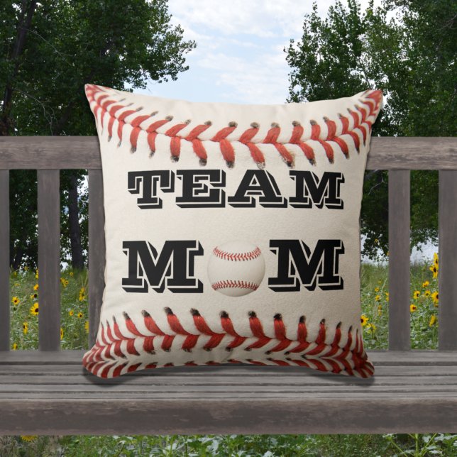 Coussin Baseball Team Mom (Créateur téléchargé)