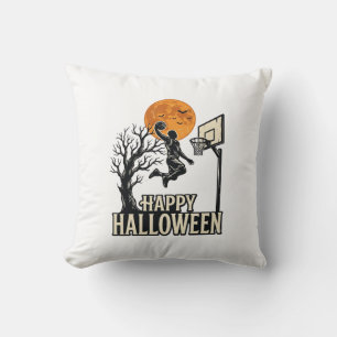 Coussin Basket-ball Halloween Joyeux Halloween Sport Vinta