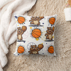 Coussin Basket-ball Kawaii Imprimer