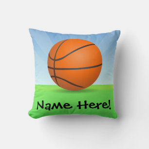 Coussin Basket-ball sportif pour enfants personnalisés Jou