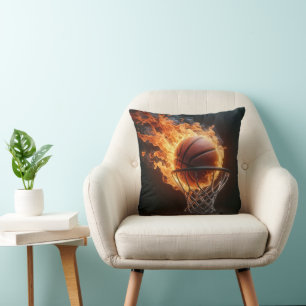 Coussin Basket flamboyant dans le cerceau