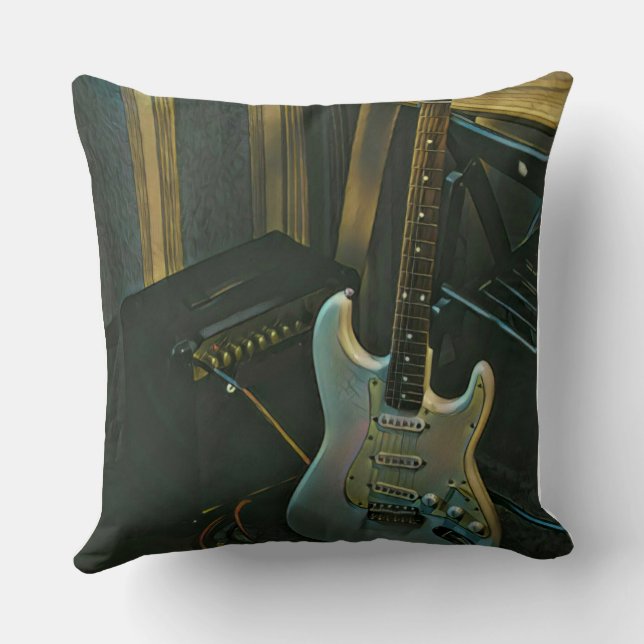 Coussin basse acoustique guitare électrique cadeau (Verso)